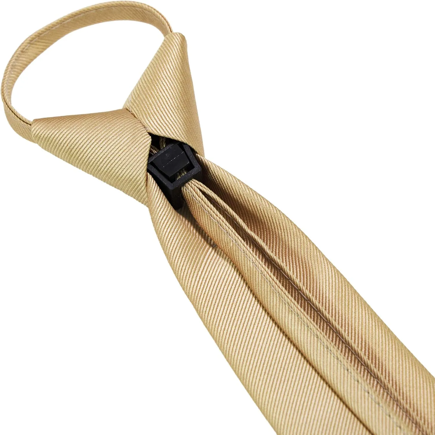 3.15Solid Color Pre-tied Adjustable Necktie for Business and Wedding