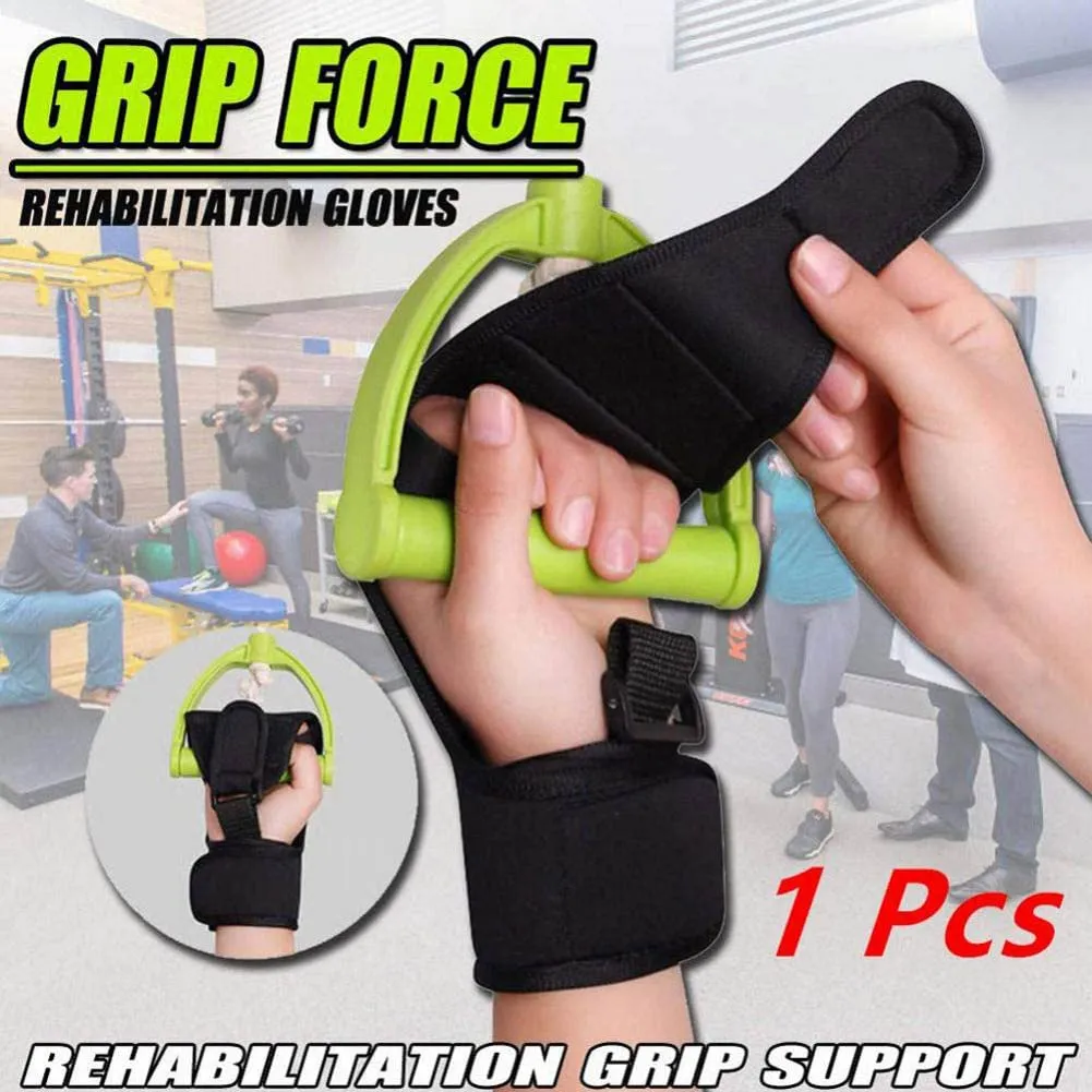 ALisasin Finger Rehabilitation Train Auxiliary Gloves Splint Finger Recovery Grip Impairment Fitness equipment grip Hand Wrist Support (Regular)