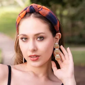 Autumn Plaid Knot Headband