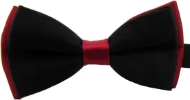 AWAYTR Men's Pre Tied Bow Ties for Wedding Party Fancy Plain Adjustable Bowties Necktie