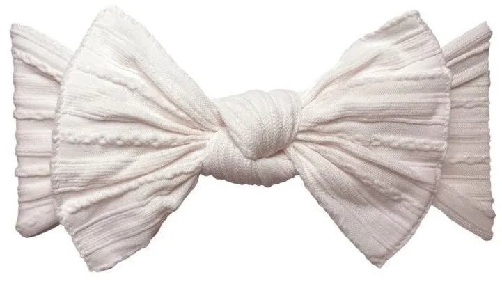 Baby Bling Ballet Pink Cable Knit Knot Headband