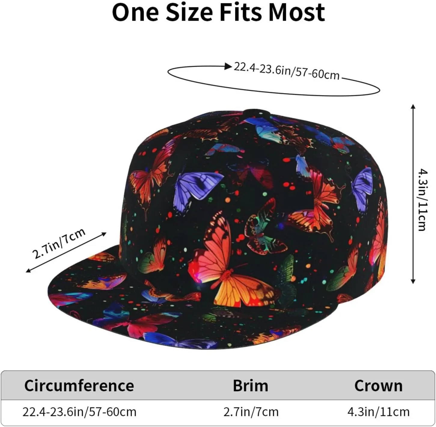 Baseball Cap Unisex Snapback Flat Hats Adjustable Casual Fashion Hip Hop Hat Style Adjustable Hat for Men Women