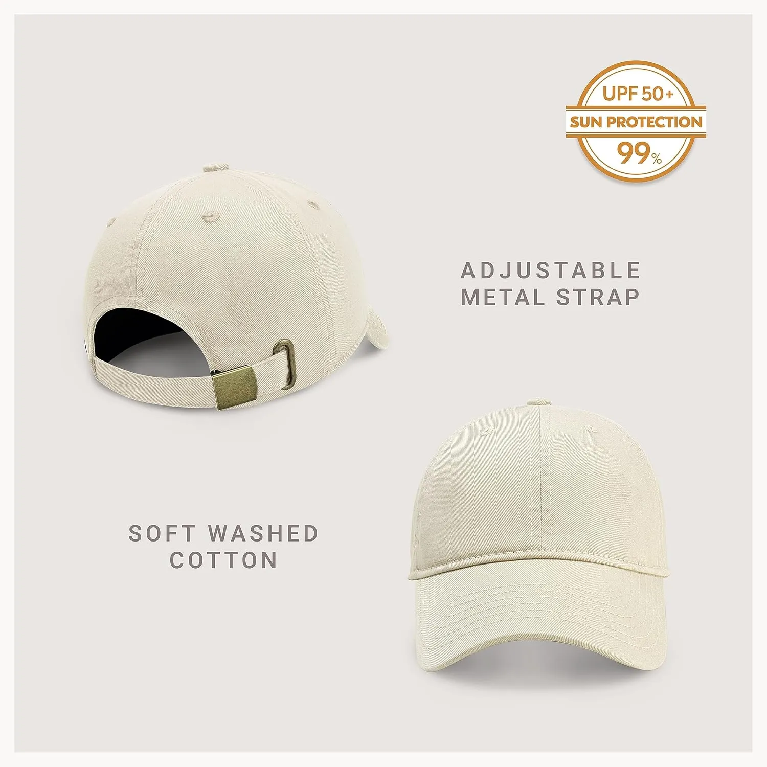 CHOK.LIDS Everyday Premium Dad Hat Unisex Cotton Baseball Cap for Men and Women Adjustable Lightweight Polo Style Curved Brim