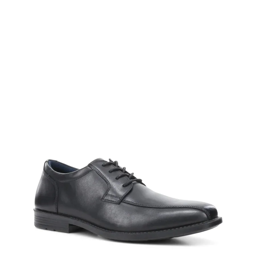.Clarks Brooklyn School Shoes Black Leather - (201638) - BRK - R2L11
