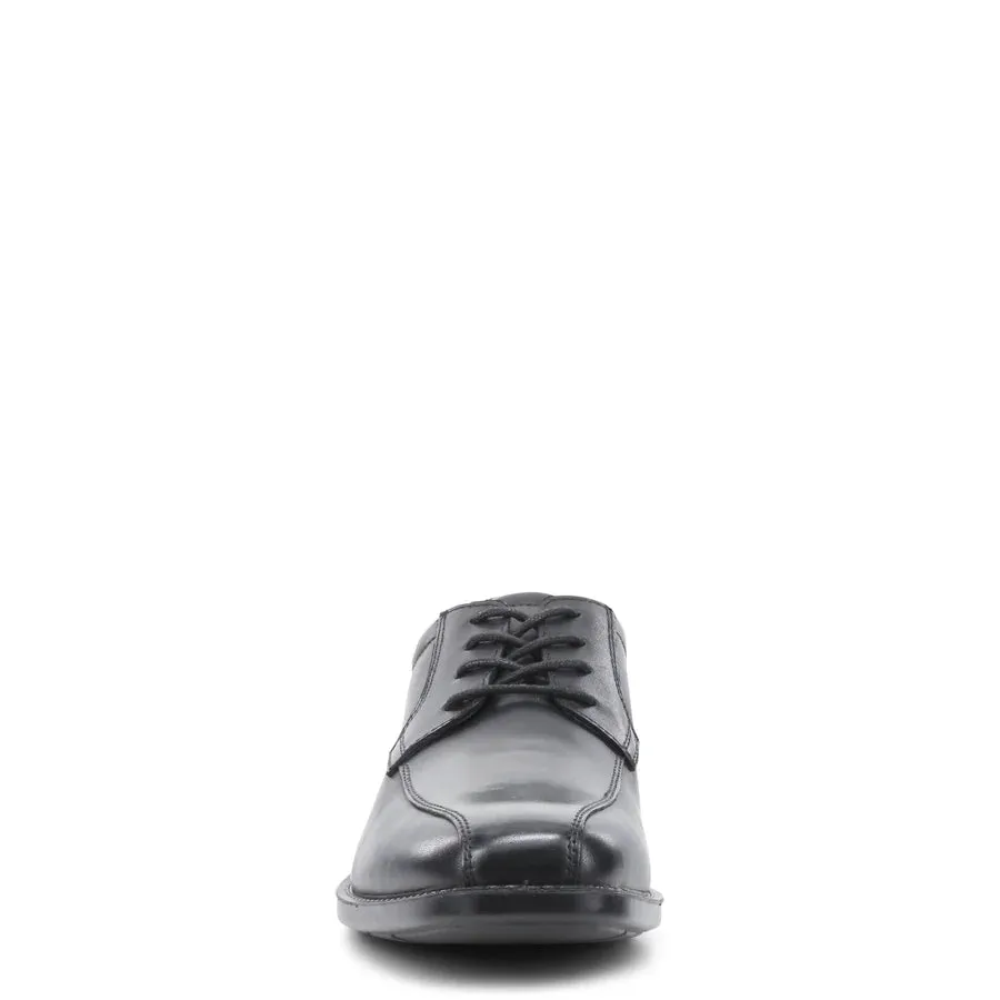 .Clarks Brooklyn School Shoes Black Leather - (201638) - BRK - R2L11