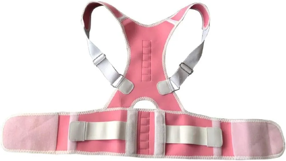 Corrector Orthopedic Brace Scoliosis Back Support Belt for Man Woman Shoulder Bandage Corset (Pink XX)