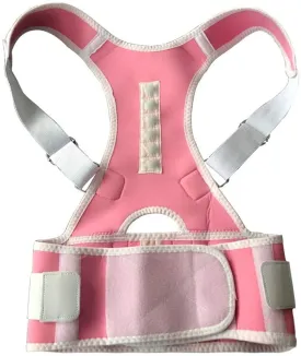 Corrector Orthopedic Brace Scoliosis Back Support Belt for Man Woman Shoulder Bandage Corset (Pink XX)