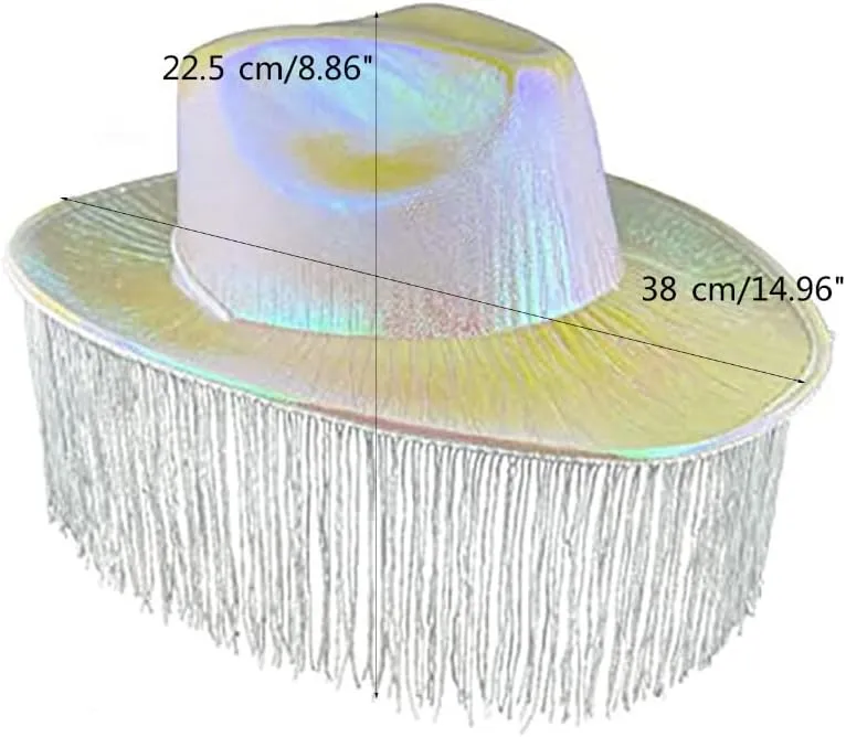 Cowboy Hat, Unisex Retro Cowboy Hat Western Large Brim Hat Hats Fedora Felt Cowboy Jazz Hat