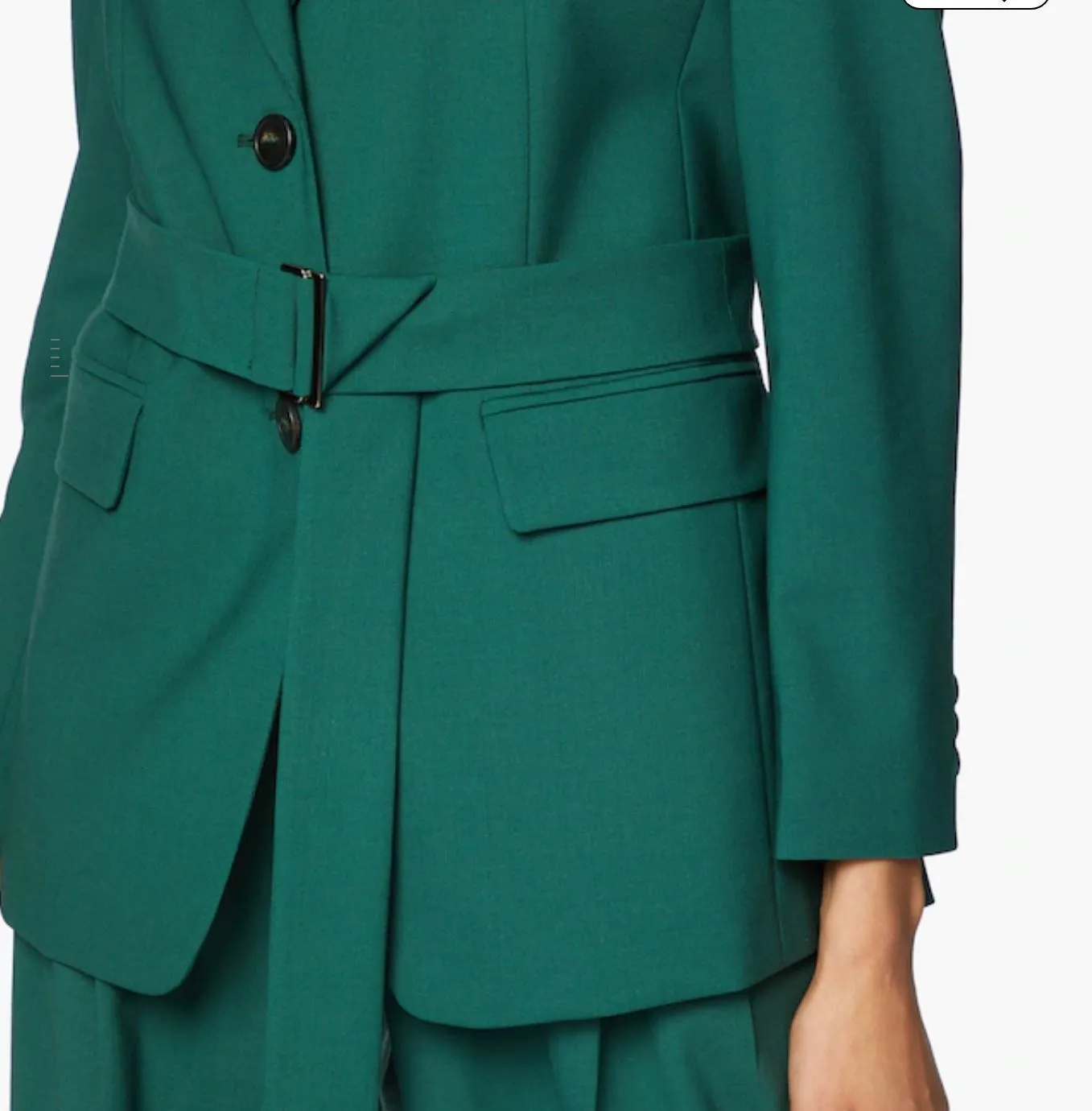 Deletta Wool Stretch Belted Blazer