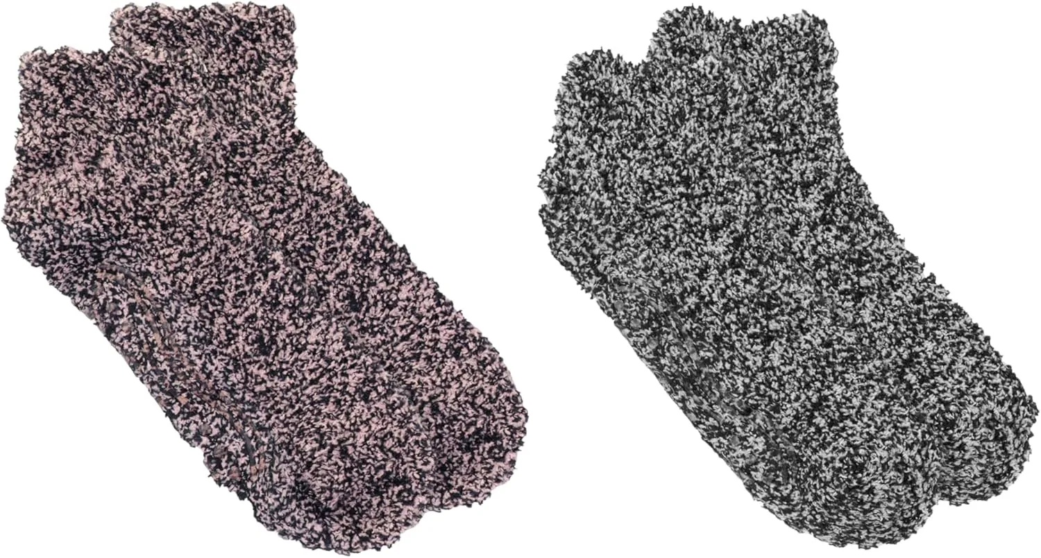Dr. Scholl's Women's Low Cut Soothing Spa Socks-Lavender & Vitamin E Infused-2 & 3 Pairs-Bottom Grippers