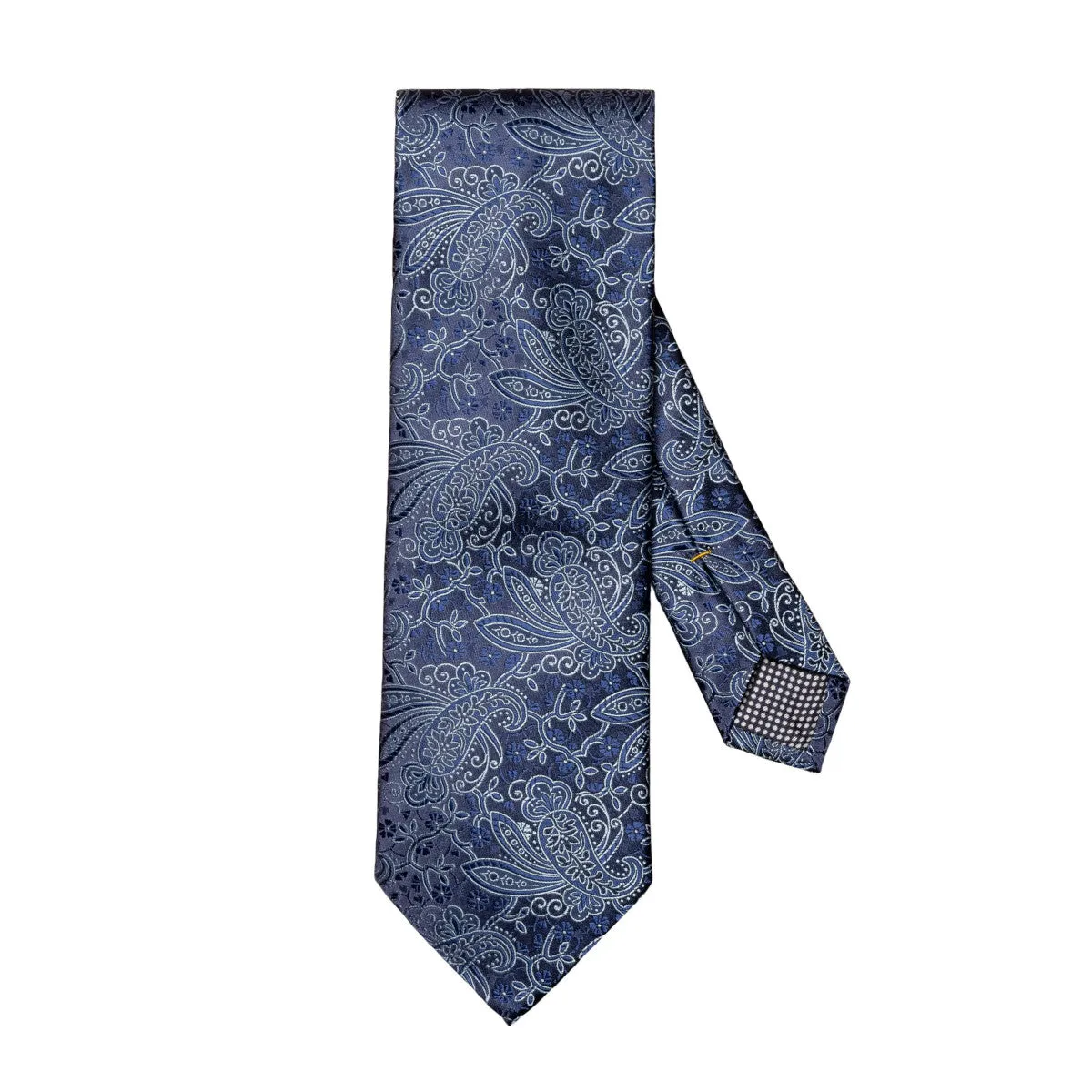 Eton Paisley Silk Tie 29 Navy