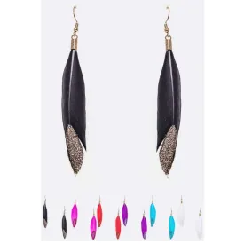 Feather Shimmer Earrings