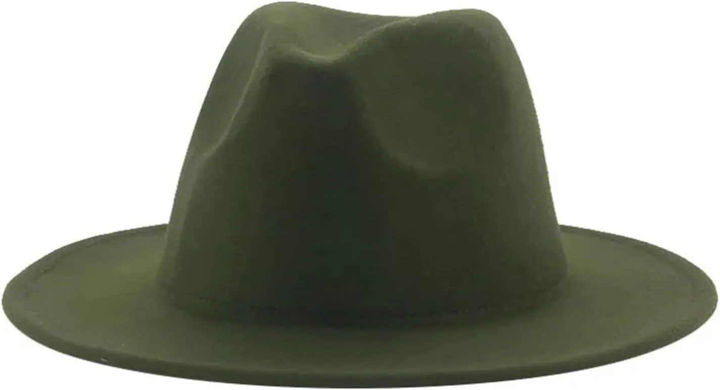 Fedora Hat Winter Man Hats for Women Formal Wedding Decorate khaki9 Panama Cap