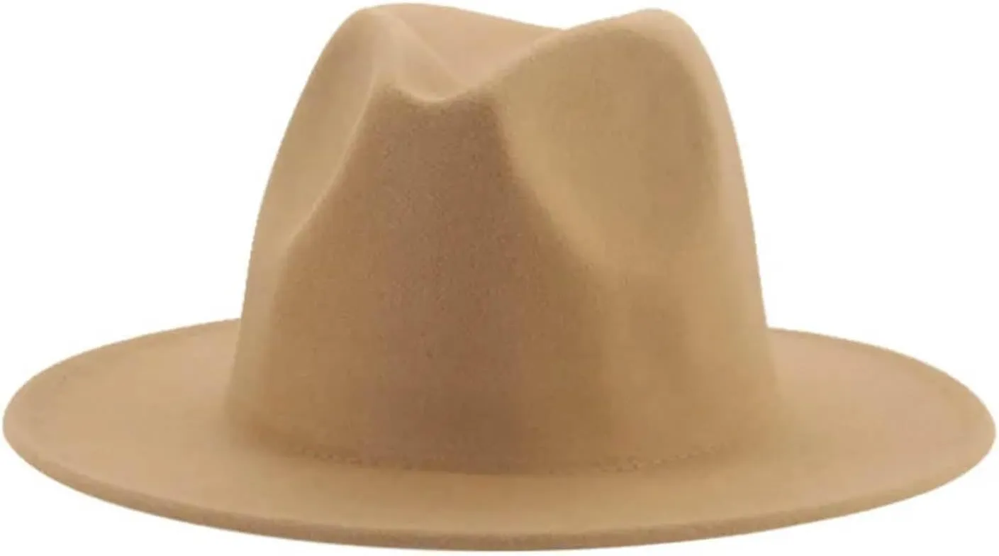 Fedora Hat Winter Man Hats for Women Formal Wedding Decorate khaki9 Panama Cap