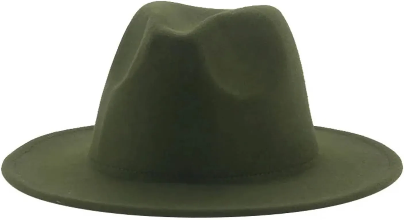 Fedora Hat Winter Man Hats for Women Formal Wedding Decorate khaki9 Panama Cap
