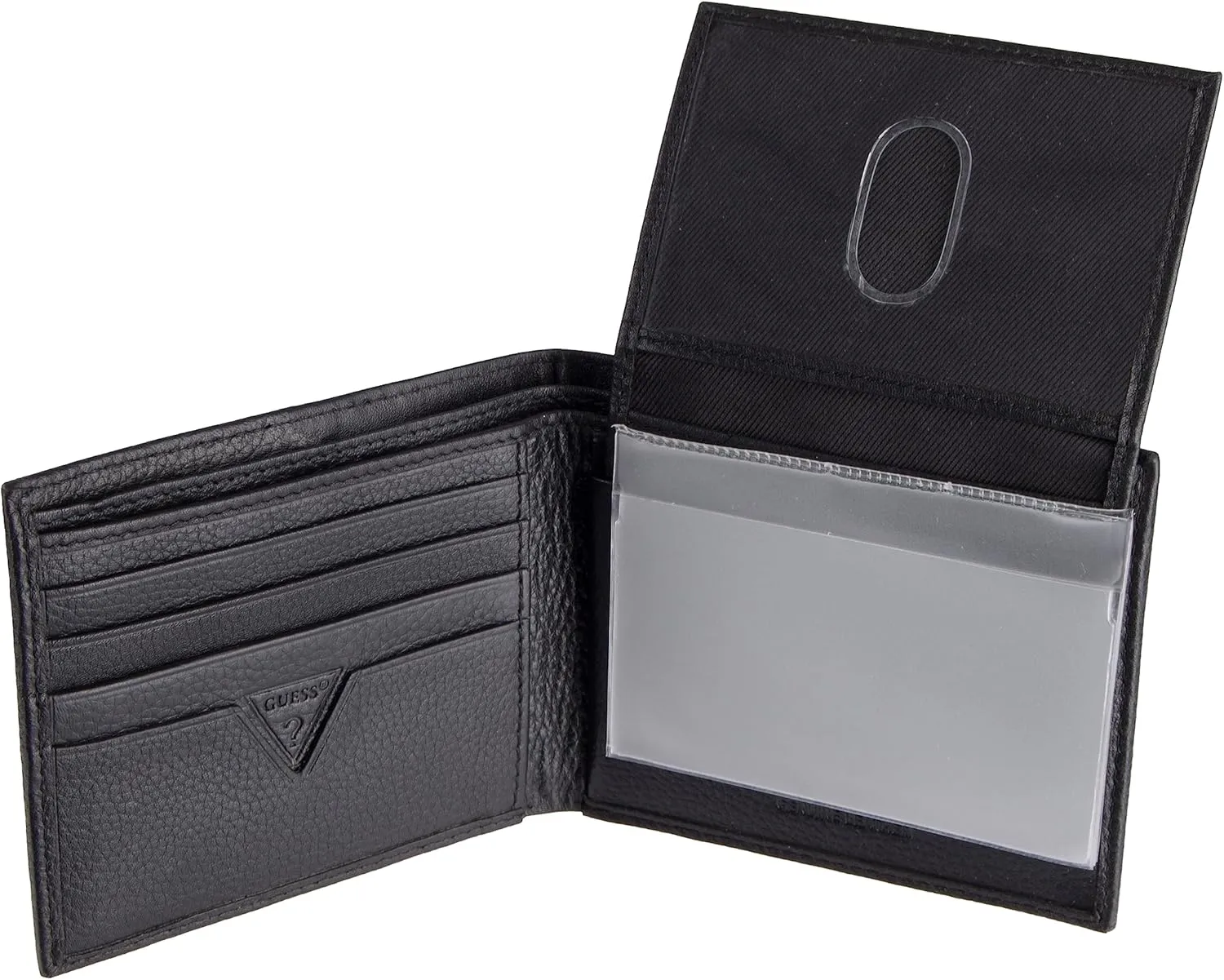 GUESS Men's Classic Bifold Wallet with Card Slots, Bill Compartment and Id Window