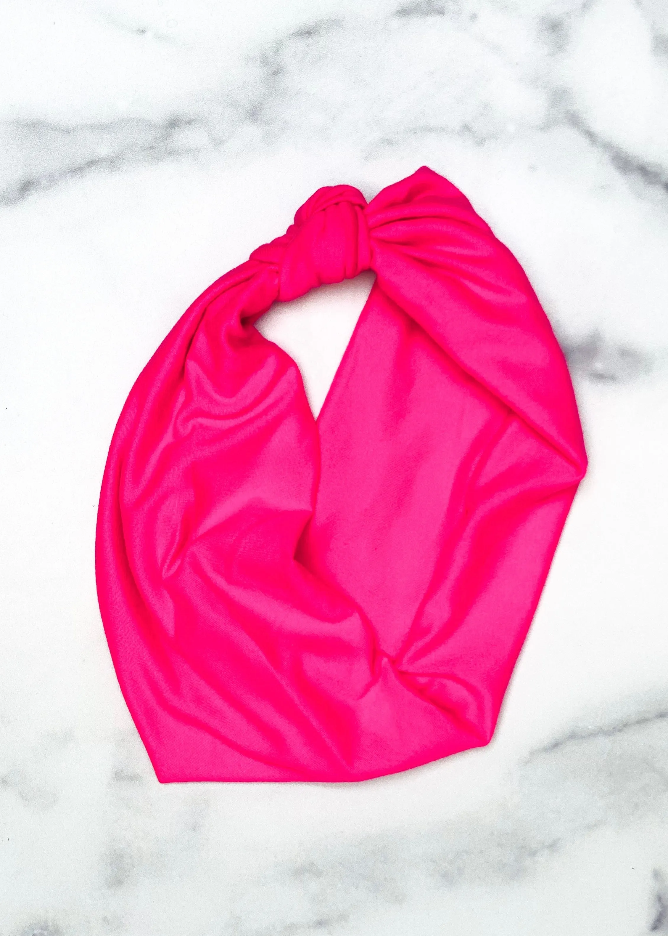 Hot Pink Top Knot Headband