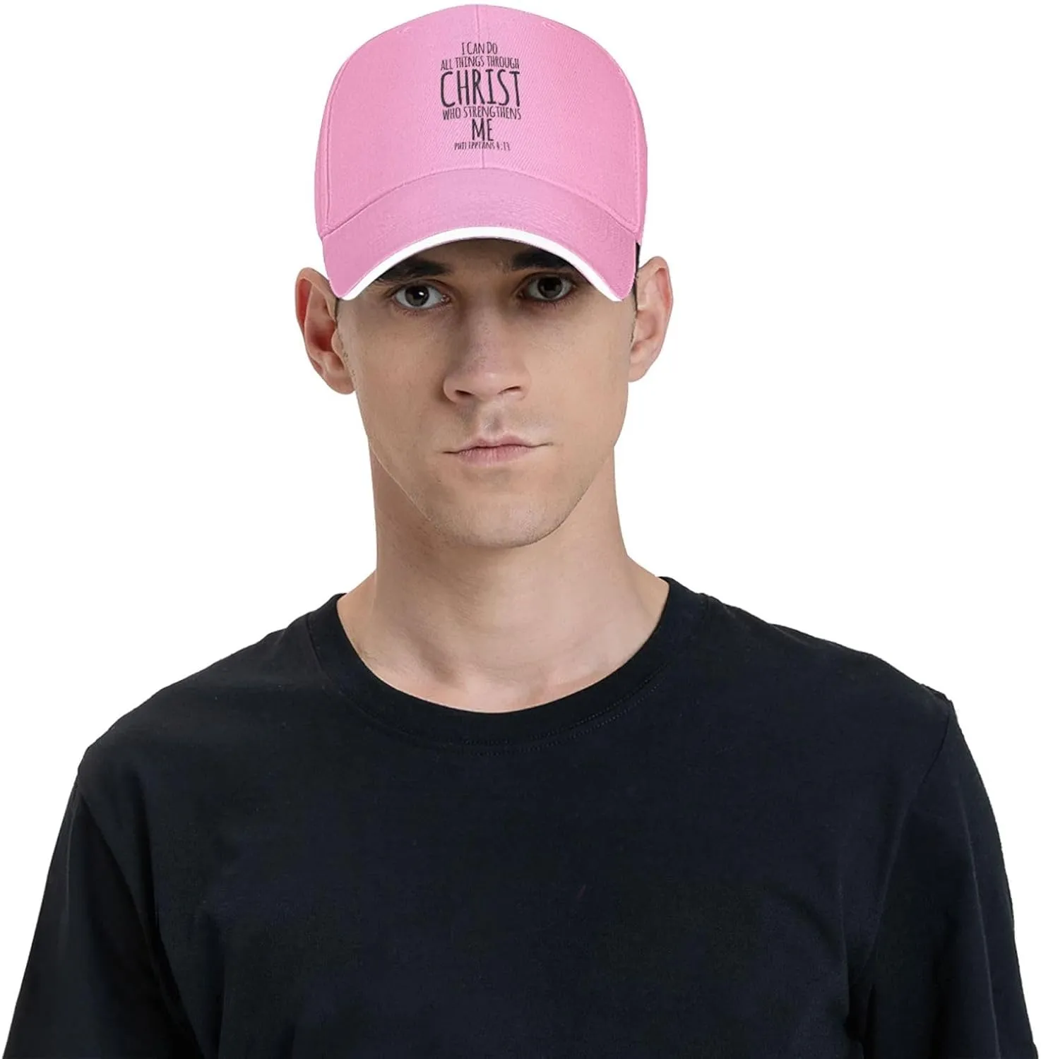 I Can Do All Things Through Christ, Christian God Baseball Caps Men Women Ball Hat Adjustable Trucker Hat Cowboy Hat