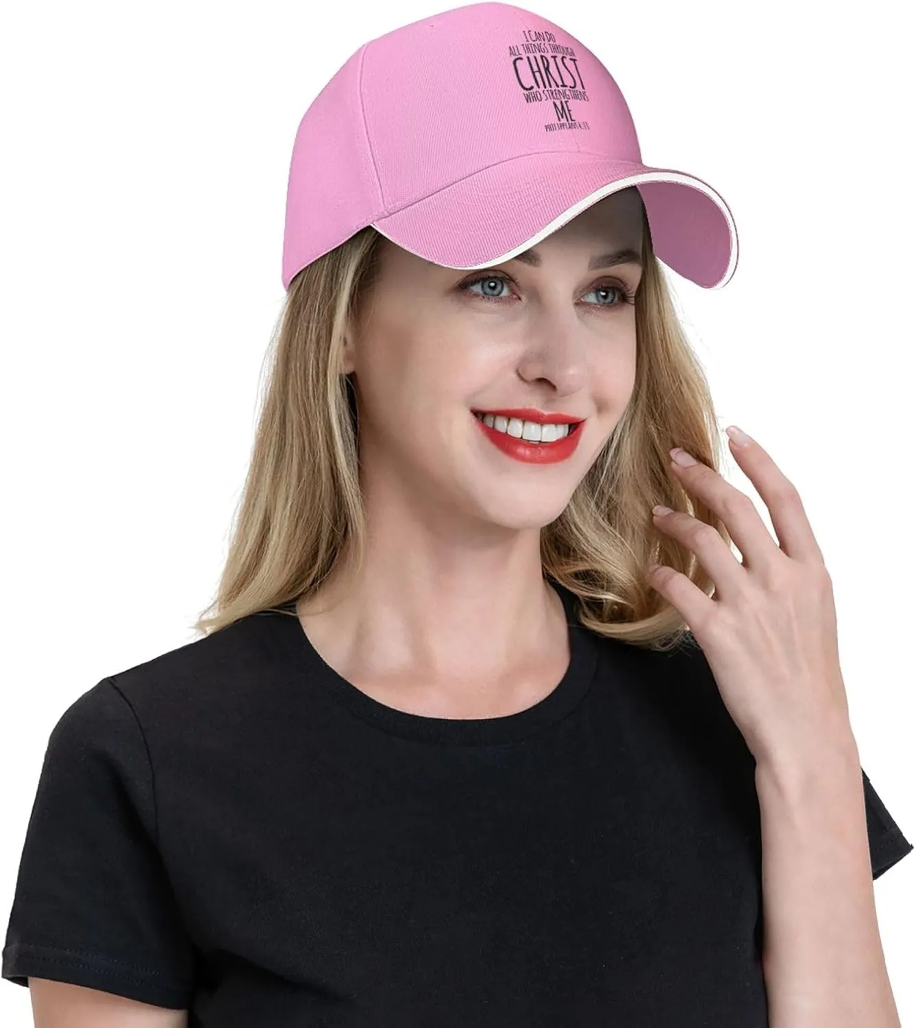 I Can Do All Things Through Christ, Christian God Baseball Caps Men Women Ball Hat Adjustable Trucker Hat Cowboy Hat