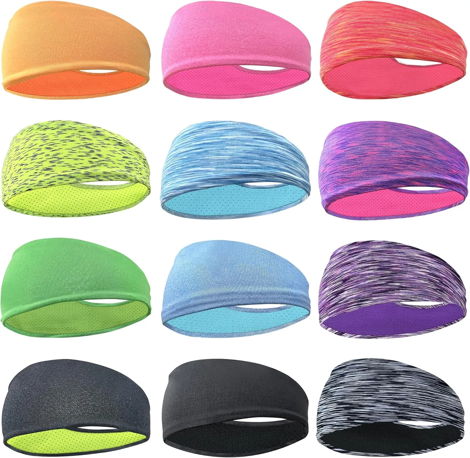 JOYOYO Kids Headbands Breathable Athletic Sweatbands Sports Headband for Girls and Boys Moisture Wicking Elastic Hairband for Toddler Children and Teenagers