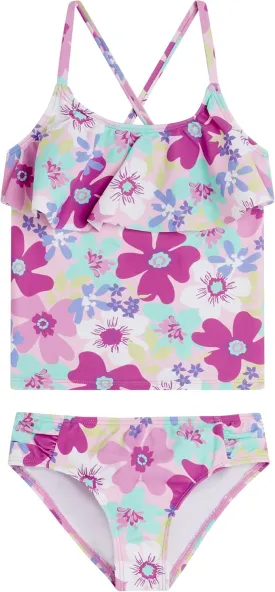 Kanu Surf Girls' Charlotte Flounce Tankini Beach Sport 2-Piece Swimsuit