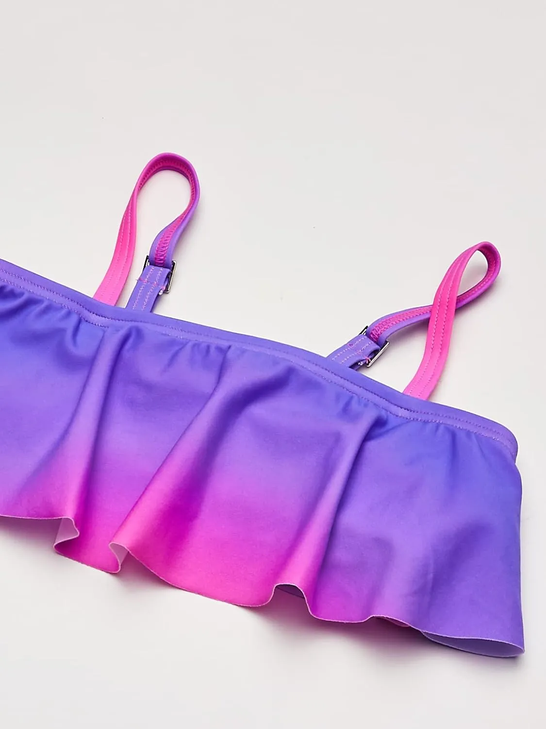 Kanu Surf Girls' Karlie Flounce Bikini Beach Sport 2 Piece Swimsuit