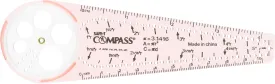 Learning Resources SAFE-T Compass, Orange, Blister Card, Classroom Safety Compass, Geometric Tracer, Ages 8 