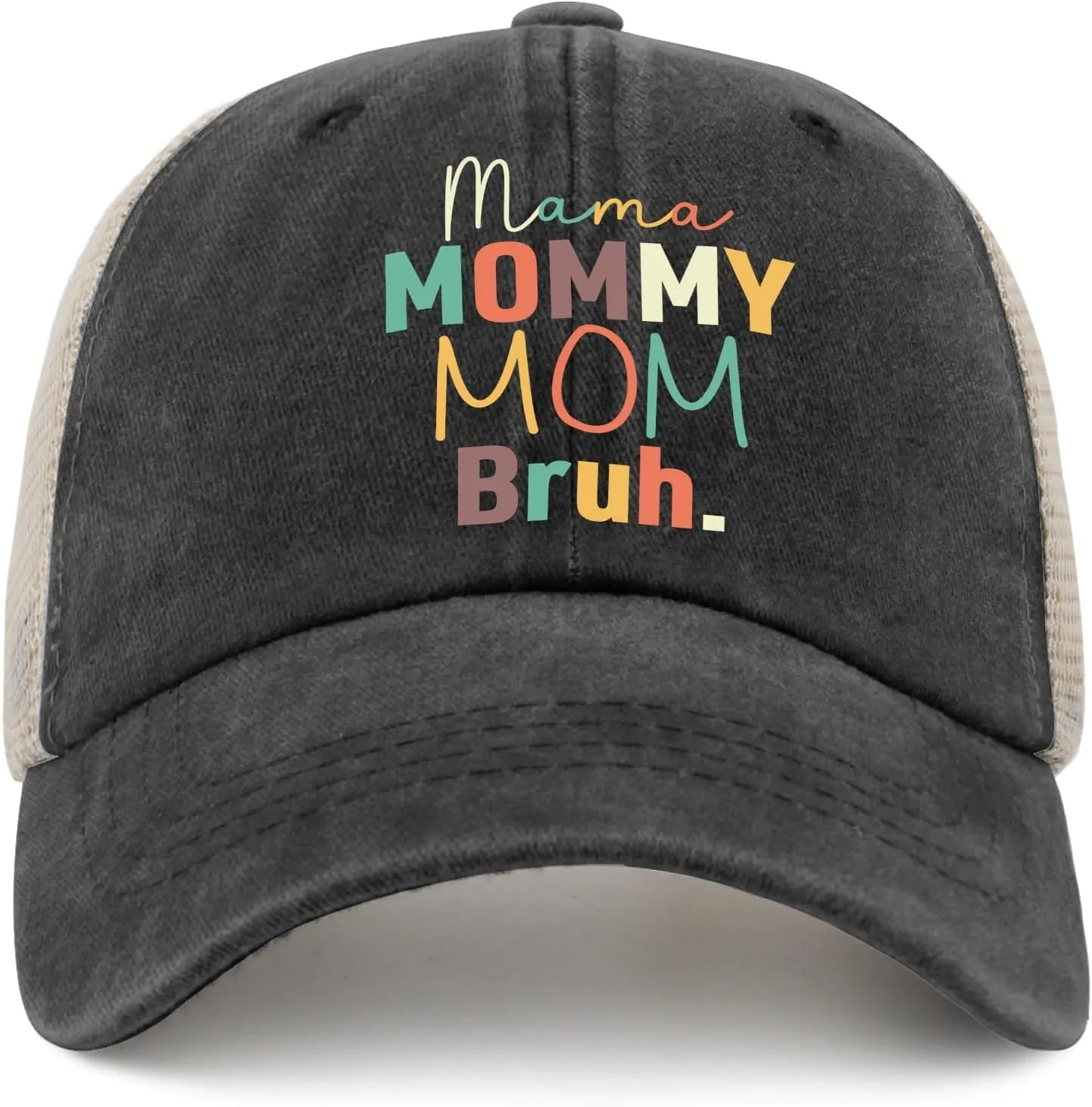 Mama Mommy Mom Bruh Mothers Day Baseball Cap Women's hat AllBlack dad hat Gifts for Men Outdoor Hat