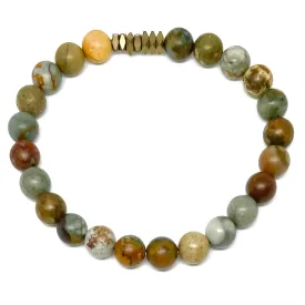 Maverick Men's Beaded Stone Bracelet