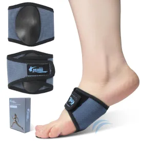 MHBH Arch Support for Plantar Fasciitis Relief, Unisex Arch Support Inserts, Breathable Mesh Adjustable Orthotics Compression Arch Support Braces Bands, Gel Pads for High Feet Flat & Fallen Arches