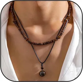 Necklace for Men Puka Shell Necklace Men Summer Surfer Necklaces Beaded Choker Beach Essentials Holiday Jewelry for Vacation Summer Outfits for Man Son Husband