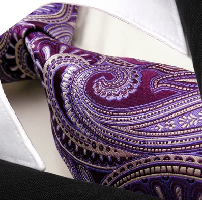 Purple Paisley Tie