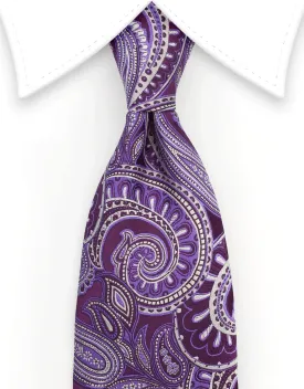 Purple Paisley Tie