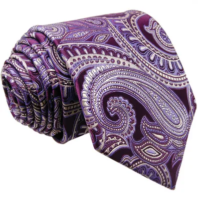 Purple Paisley Tie