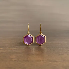 Ruby Crystal Drop Earrings