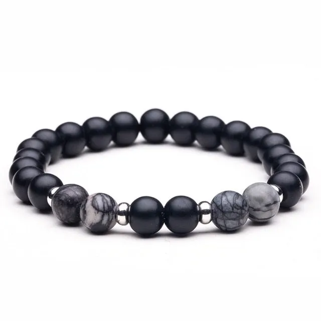 Stone Beaded Charm Bracelets