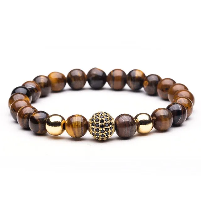 Stone Beaded Charm Bracelets