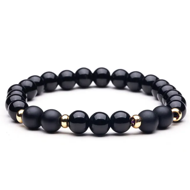 Stone Beaded Charm Bracelets