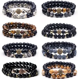 Stone Beaded Charm Bracelets
