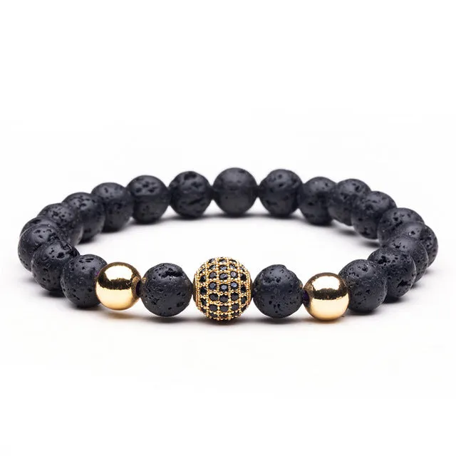 Stone Beaded Charm Bracelets