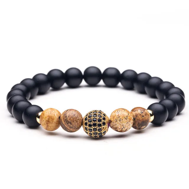 Stone Beaded Charm Bracelets