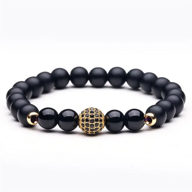 Stone Beaded Charm Bracelets