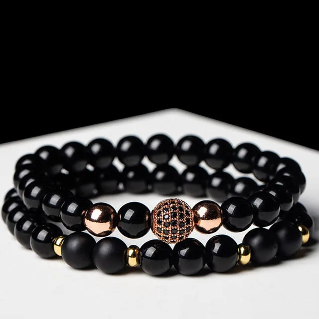 Stone Beaded Charm Bracelets