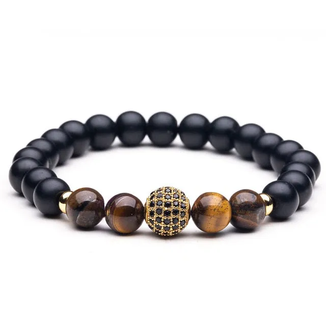 Stone Beaded Charm Bracelets