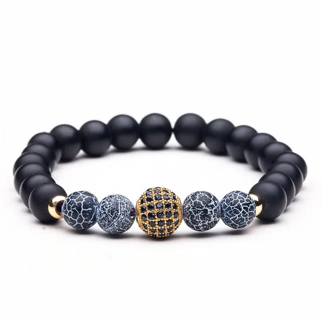 Stone Beaded Charm Bracelets