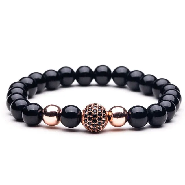 Stone Beaded Charm Bracelets