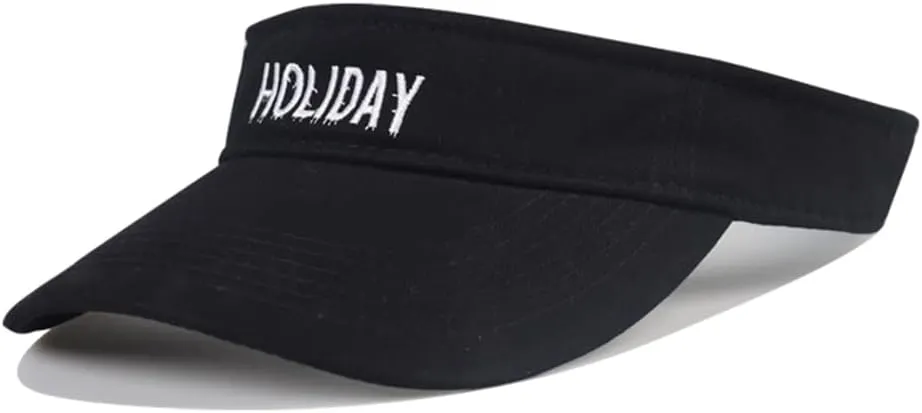 Sun Visors Hats for Women Men Pub Golf Visor Summer Running Cotton Cap with Adjustable Strap