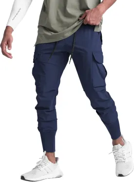 Surenow Mens Running Jogger Pants Workout Athletic Sweatpants Lightweight Thin Quick Dry Tapered Hiking Pants Sports Pants