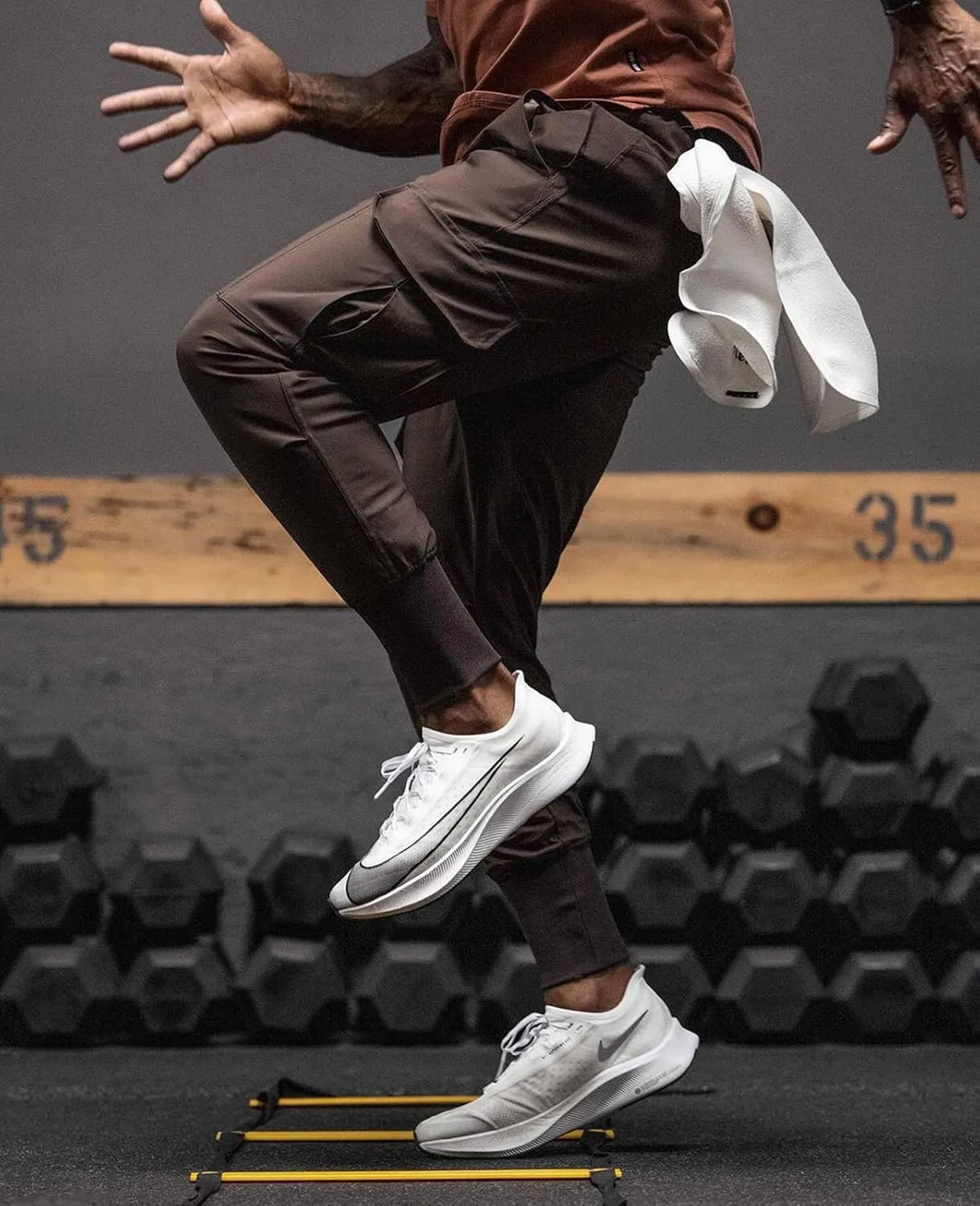 Surenow Mens Running Jogger Pants Workout Athletic Sweatpants Lightweight Thin Quick Dry Tapered Hiking Pants Sports Pants