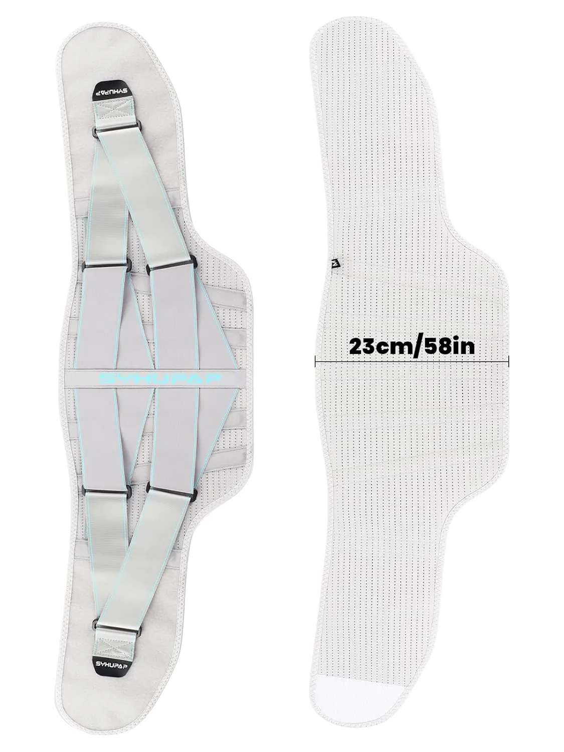 SYXUPAP Waist Back Support Belt for Men Women, Back Brace with Dual Adjustable & Breathable, Lumbar Support Belt for Lower Back Pain Relief from Sciatica, Hernated Disc, Scoliosis